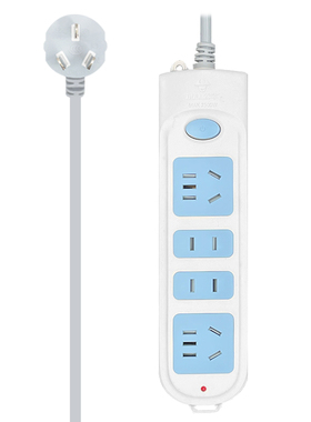 公牛（BULL）GN-607插座插排排插接线板 插线板 拖线板4孔 1.8米