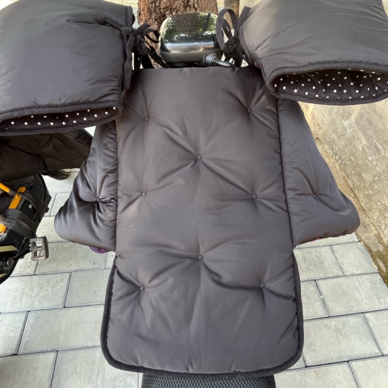 冬季电动车挡风被小牛小型分离式保暖加厚双面防水防寒护腿罩纯色