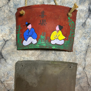百年老瓦青瓦写字创意签到二十四节气旧瓦挂件手绘艺术墙