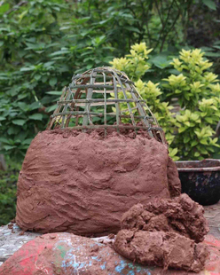 面包土窑黄泥土玩泥巴泥窑慢生活教育玩出泥巴新高度黄土土灶包裹