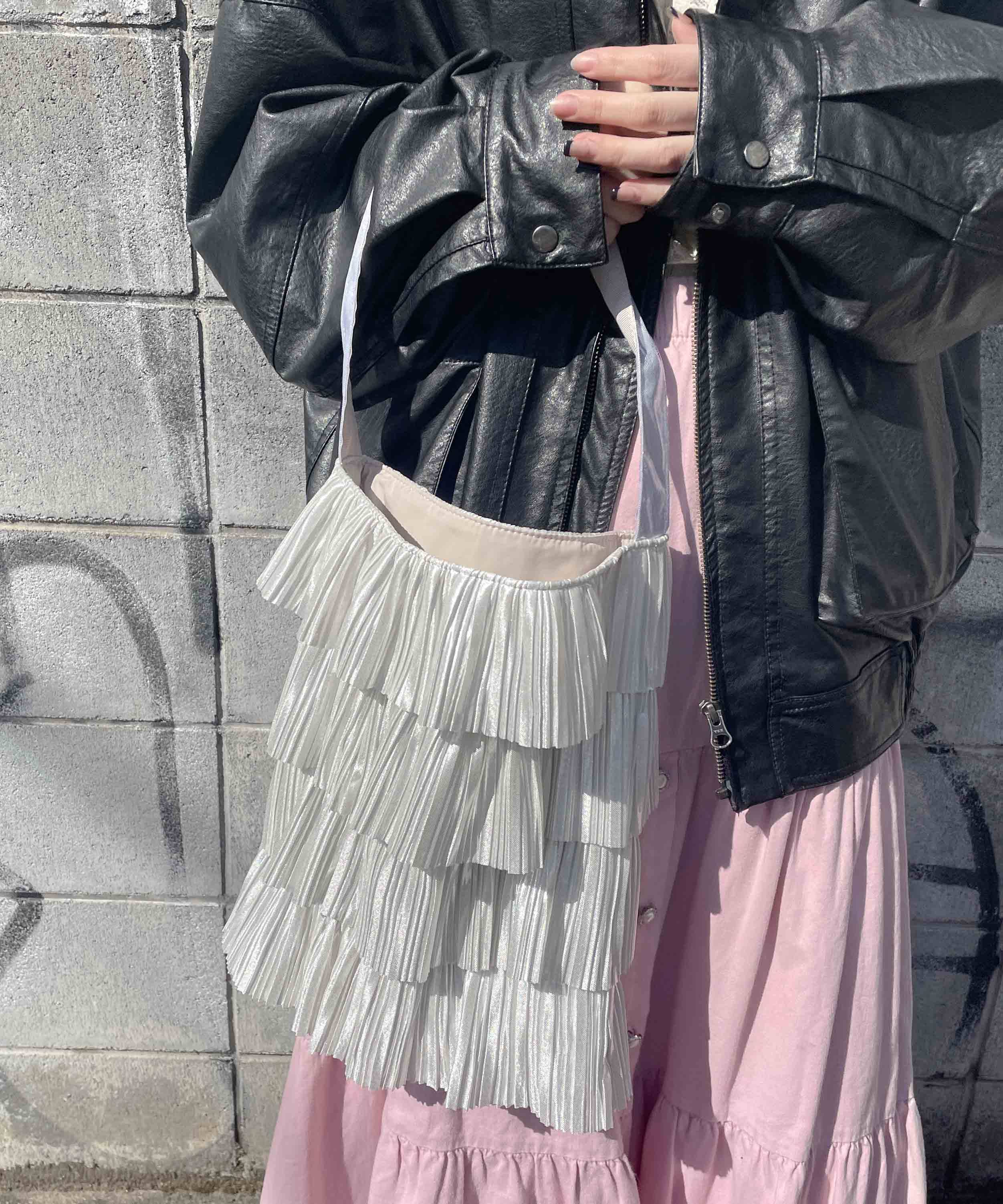 casselini单肩斜挎手提帆布袋2023新款流行通勤褶皱小众腋下女包