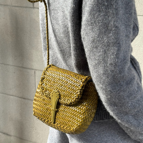 dargondiffusion牛皮编织包法式