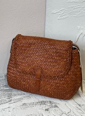 Dragon diffusion8935比利时品牌法式牛皮编织包斜挎包女小众简约