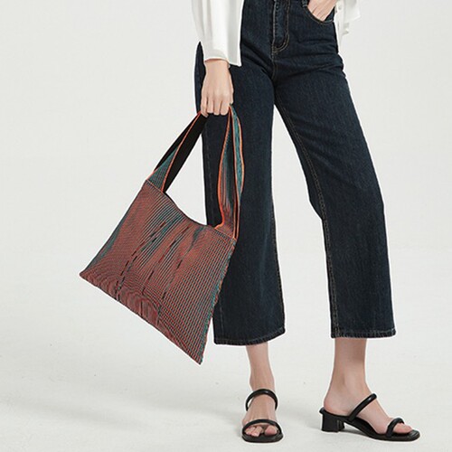 KNITFANATICS针织托特包渐变托特