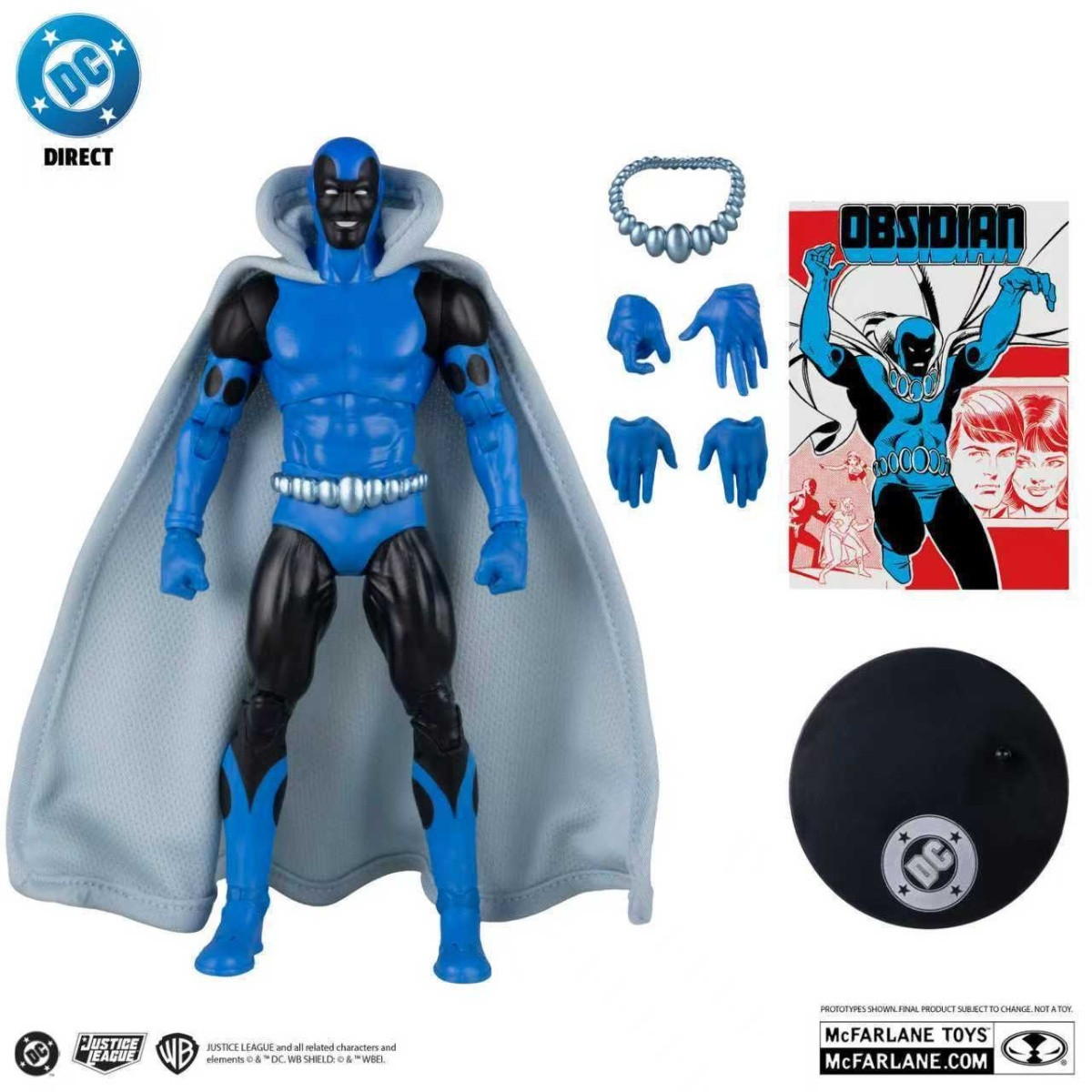 7寸page系列骨头先生变形黑曜石蝙蝠侠闪电海王可动人偶 麦克法兰