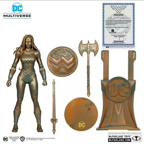 7寸金标古铜限定 神奇女侠模型可动人偶玩具 麦克法兰