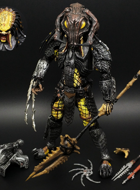 铁血战士手办异形狗模型 阿尔法迷失凯尔特电影可动人偶摆件刀疤