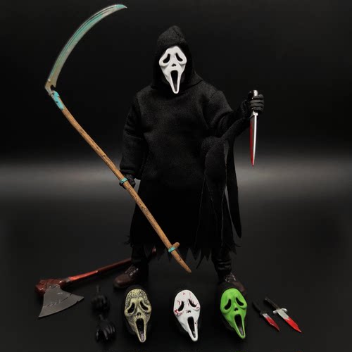 7寸惊声尖叫手办模型可动人偶玩具夺命狂呼小丑回魂鬼玩人