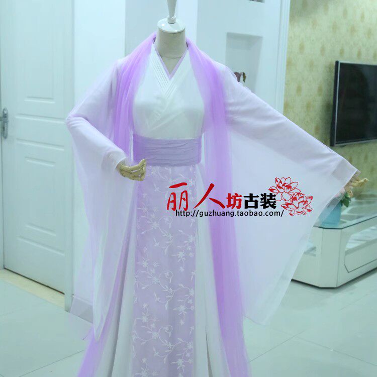 唐古丽人坊香蜜沉沉烬如霜同款古装锦觅服装仙女飘逸古装淡紫色古