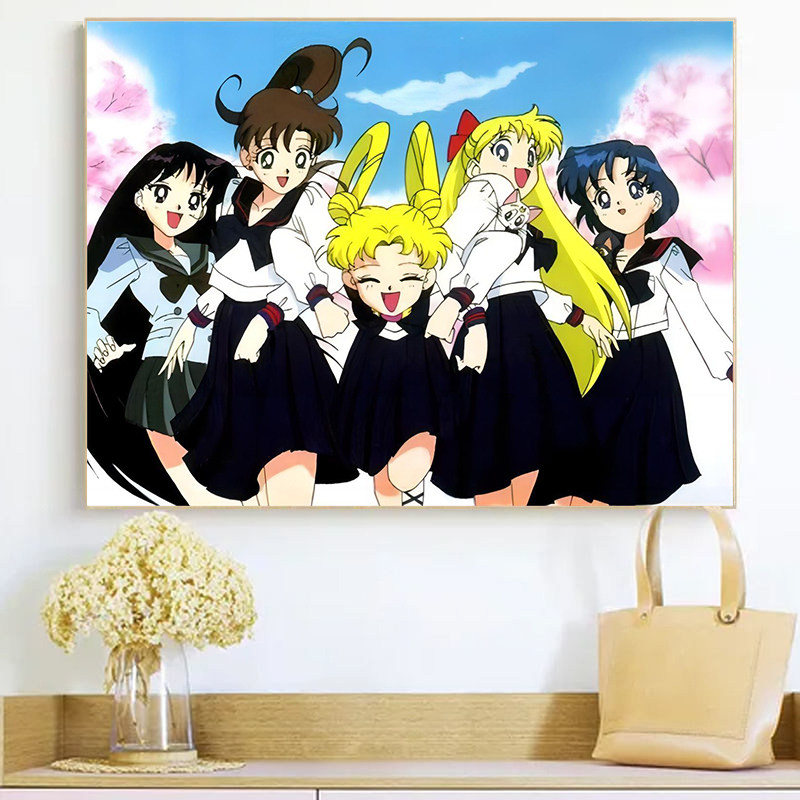 美少女战士月野兔diy数字油画