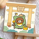 卡通轻松熊小白熊鼻孔鸡熊妹diy数字油画填色手绘家居装 饰画