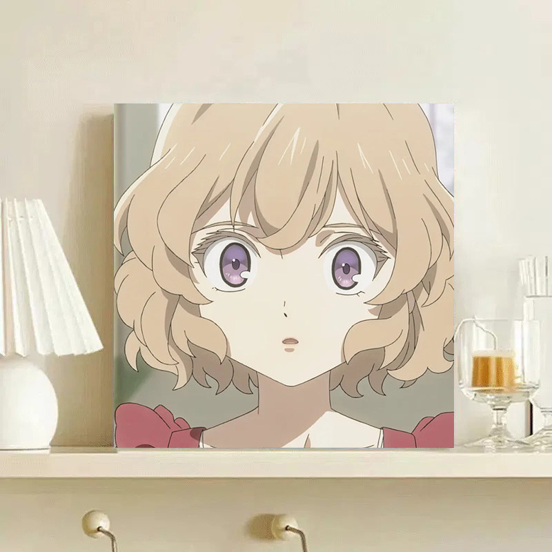 卡通动漫虚构推理岩永琴子 diy数字油画卧室儿童房装饰手工装饰画