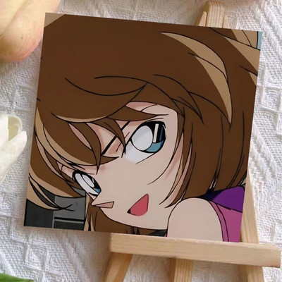 卡通动漫名侦探柯南灰原哀diy数字油画手绘家居客厅卧室装饰挂画