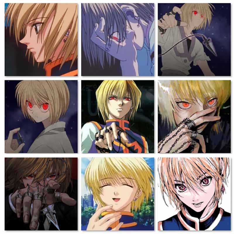 动漫全职猎人酷拉皮卡人物头像diy数字油画手绘填充家居装饰画