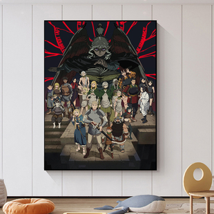 迷宫饭莱欧斯玛露西尔齐尔查克森西diy数字油画填色家居装饰画