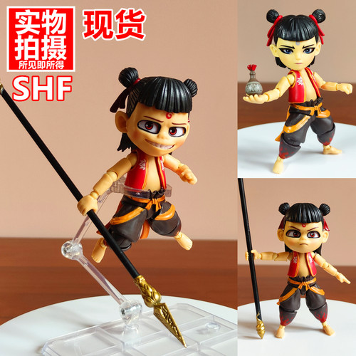 SHF哪吒之魔童闹海2敖丙火尖枪风火轮混天绫可动手办模型摆件玩具