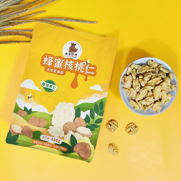 云南特产 蜂蜜核桃仁 精选核桃 蜂蜜包裹甜蜜香脆 便携小包装128g
