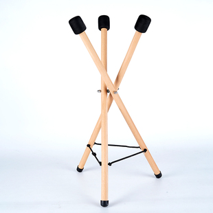 鼓架空灵鼓手碟架便携式 鼓架折叠鼓架手鼓架实木榉木专业演奏支架