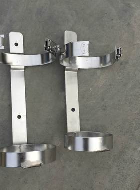 304不锈钢灭火器架子船用货叉车载固定支架挂架12568公斤底座放置