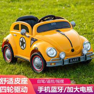 儿童玩具车可坐人四轮电动汽车男女小孩新款 可遥控玩具车双人童车