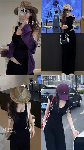 LISEYEN设计师款 ALL BLACK显瘦显身凉爽轻薄系列