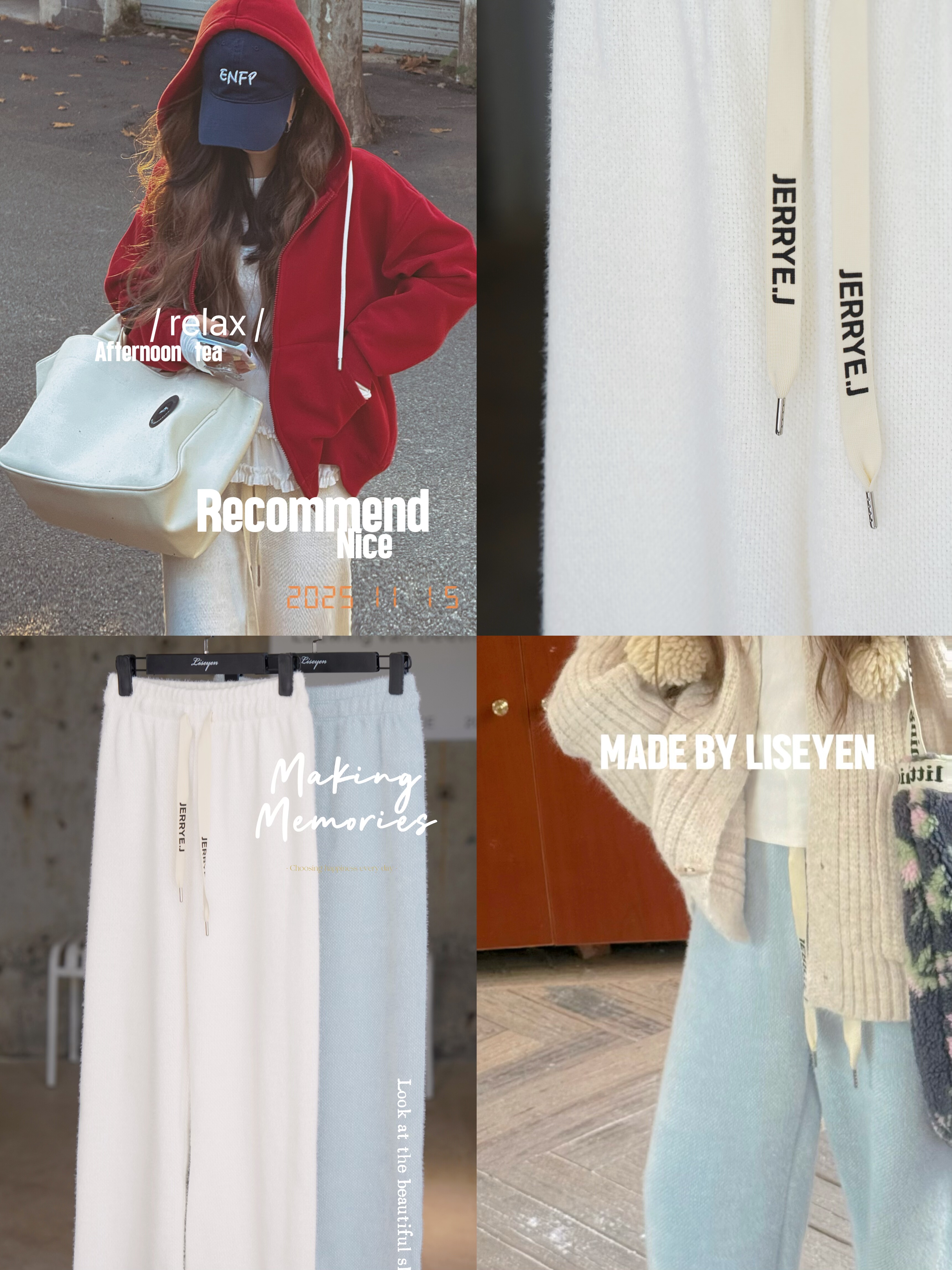 LISEYEN设计师款 暖暖糯糯QQ雪绒裤子女2025冬新款宽松加厚休闲裤