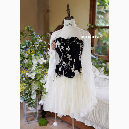 LISEYEN设计师原创《手作星羽》白开水 遮手臂透气开衫女