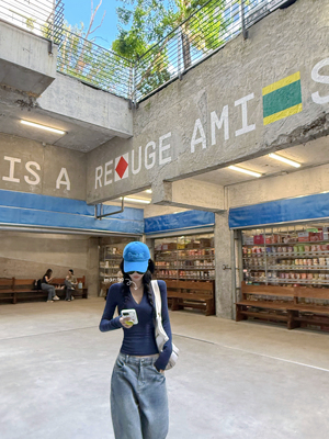 LISEYEN 高质版炒弹力蓝紫色打底针织衫 秋季新款显瘦内搭