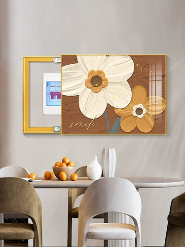 Коробка мощности коробка декоративная живопись маленькая свежая слабая электрическая ящик для распределения коробки, чтобы покрыть висящую рисунок коробку с фреском.