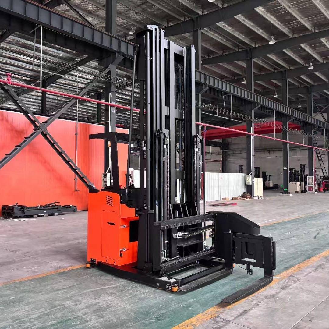 座驾三向叉车窄通道电动堆高车高位8米10米升高堆垛车杭州