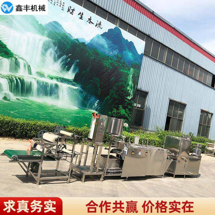 豆腐皮机厂家实拍  仿手工豆腐皮全套设备 技术包教会