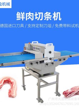 新鲜猪肉开条切块机JYR-309D切五花肉条机 牛肉腊肉切条机