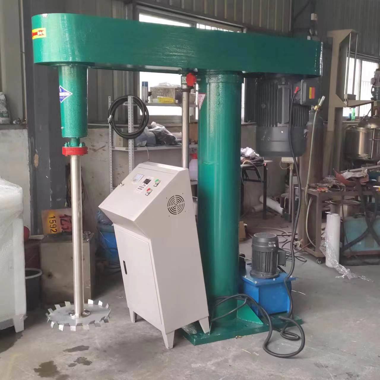 现货供应4KW涂料分散机化工液体变频调速混合机高速搅拌机