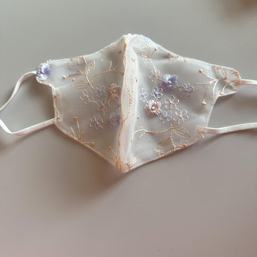 夏季女防晒口罩刺绣蕾丝耳戴式可