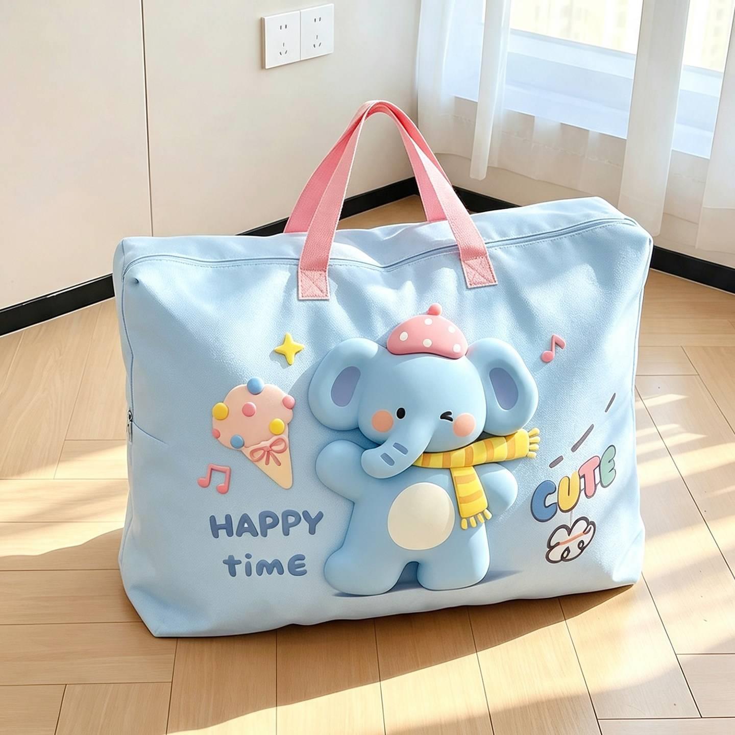 幼儿园被子收纳袋防水防潮儿童专用三件套卡通行李大容量手提袋子