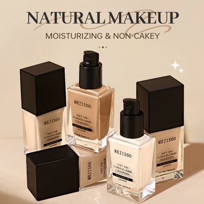外贸粉底液彩妆粉底霜Soft and Flawless Liquid Foundation