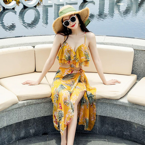 【轻奢】度假泡温泉海边情侣泳衣