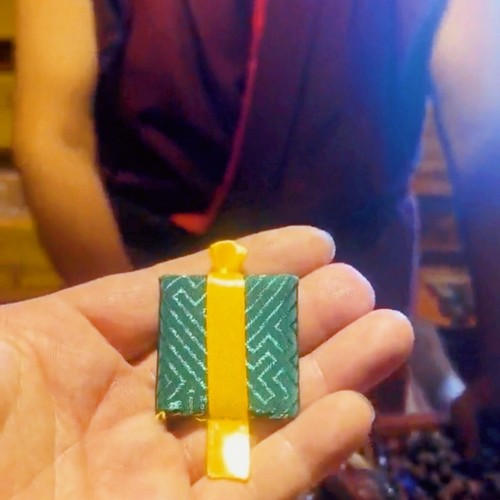 西藏手工随身福袋扎什轮布绿度母布袋已装经书随身配带拉萨发出