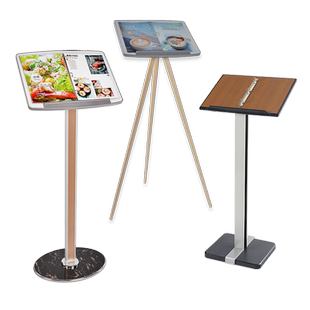 售楼部地产落地落地标识牌合同公示架菜谱翻页展示架活页画册资料台菜单价格展示牌活页广告单资料架演讲讲台