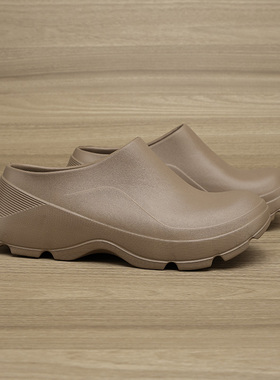 9.30 J.O 厚底包头洞洞鞋外穿增高半拖雨鞋雨靴男女款轻微瑕疵 七