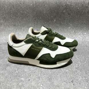 绿白拼色轻便缓震跑鞋 男休闲运动鞋 探 HT英单复古阿甘鞋 12.25