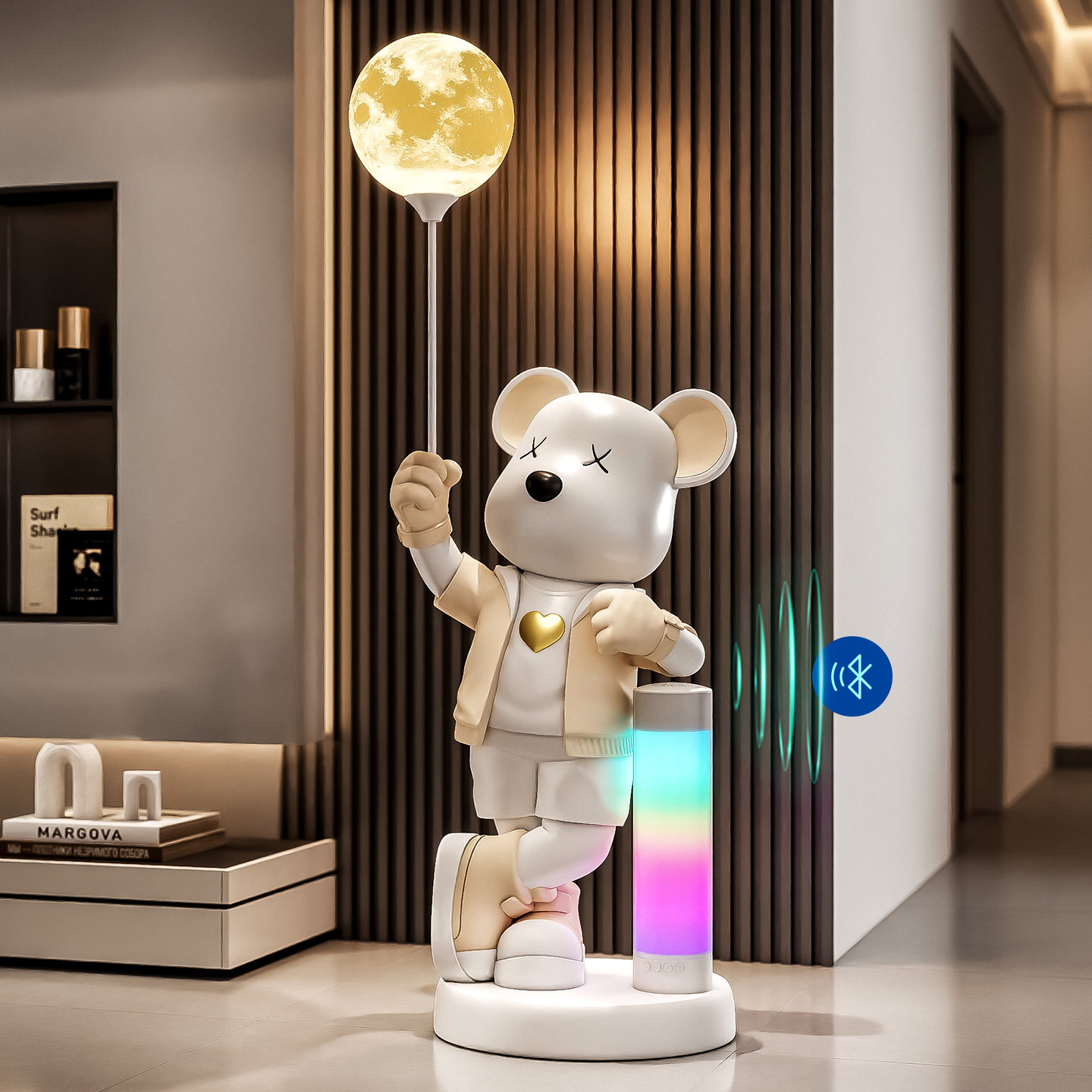 暴力熊炫彩K歌音响客厅大型落地摆件上档次乔迁新居暖房送礼好物,家居饰品,落地摆件,淘宝优惠券,粉丝福利购,淘宝优惠卷