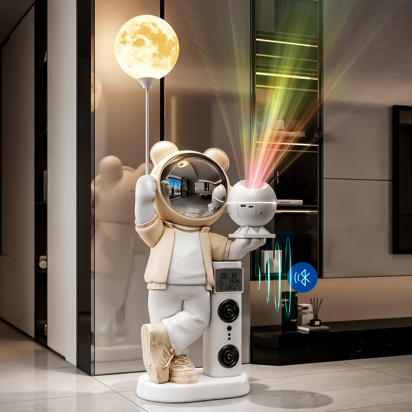 星空投影宇航员太空人大型落地摆件客厅电视柜沙发旁乔迁新居送礼,家居饰品,落地摆件,淘宝优惠券,粉丝福利购,淘宝优惠卷