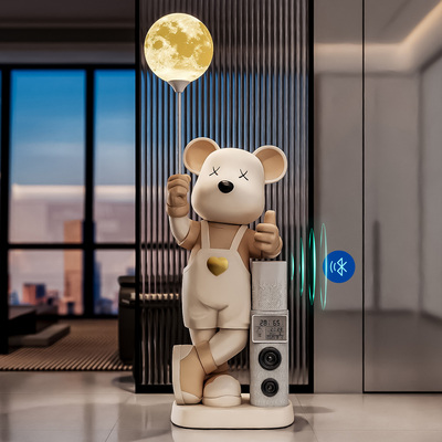 小爱音箱暴力熊摆件大号时钟