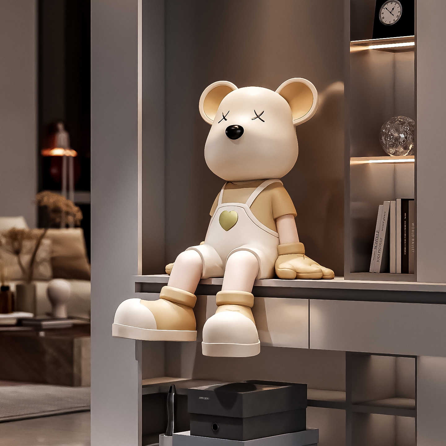 暴力熊坐姿摆件高级感客厅大型