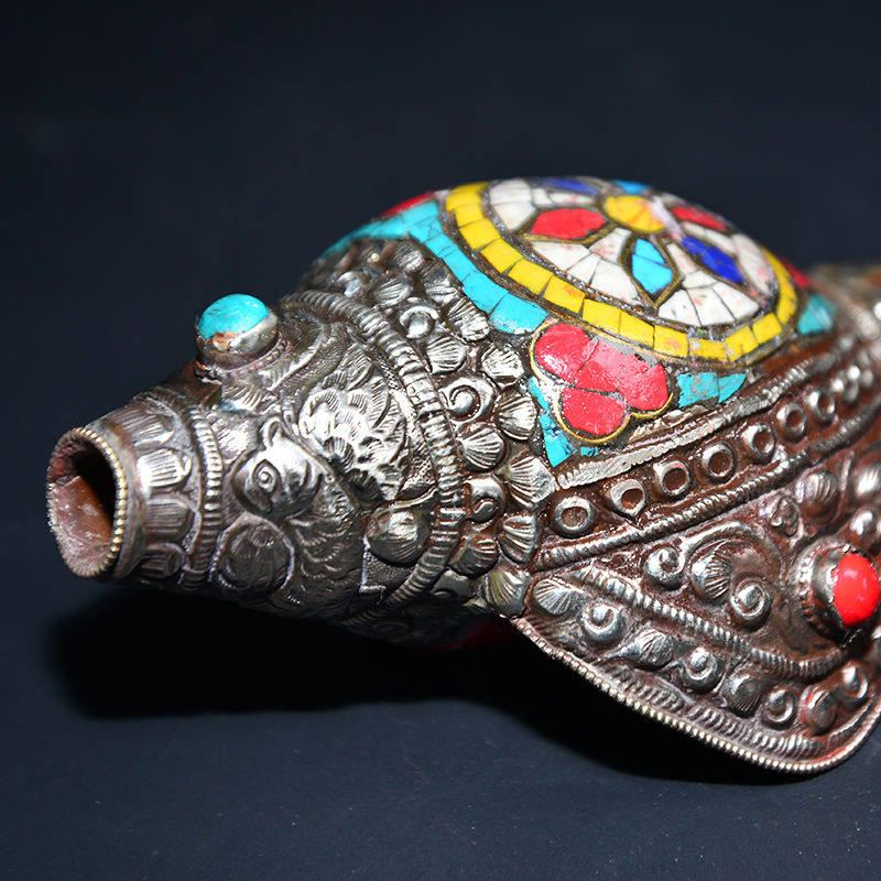 藏式藏传右旋生物贝壳左旋八供天然贝壳家用八供海螺