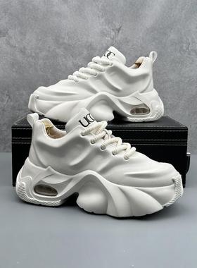 穿出个性帅气~CKL Backup!潮流设计老爹鞋男休闲厚底小白鞋内增高