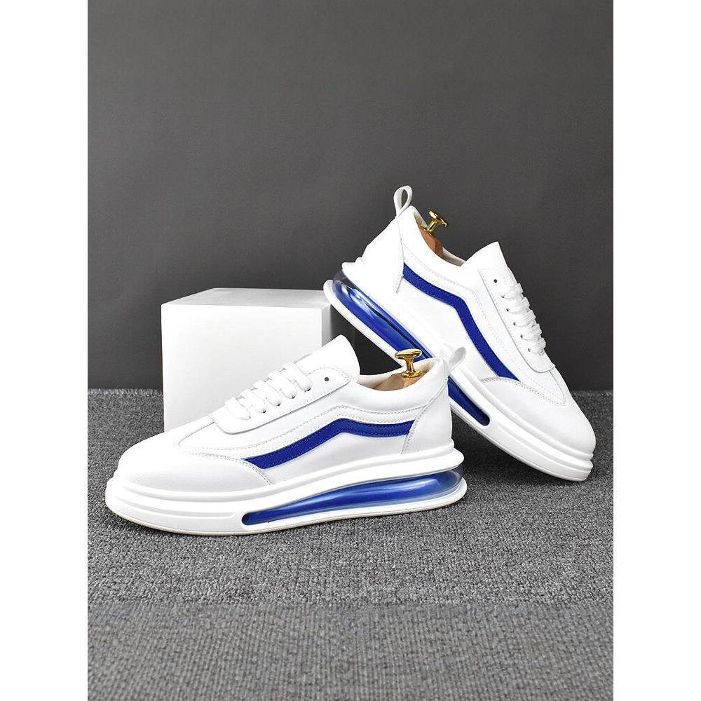 欧洲站男鞋板鞋男款2025新款秋冬厚底时尚增高加绒潮流气垫小白鞋