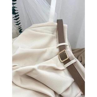 九分烟管裤 2025秋新款 鑫欣阿玛施艾正垂感高腰休闲直筒西装