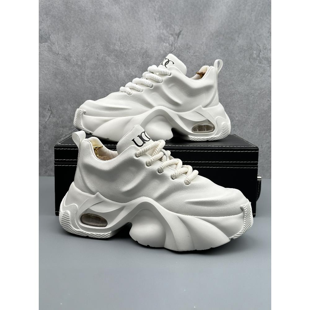 穿出个性帅气~CKL Backup!潮流设计老爹鞋男休闲厚底小白鞋内增高